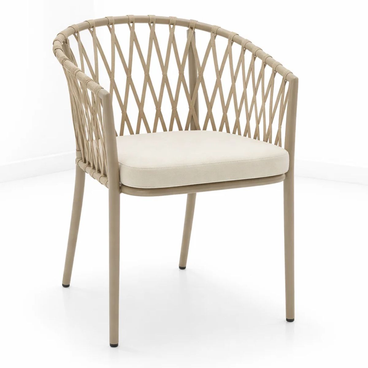 KLIK - Silla de Terraza Trame - Aluminio y Cuerda
