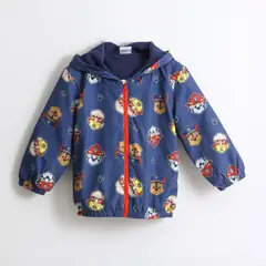 PAW PATROL - Cortaviento Niño Full Print Orejas Chase Azul