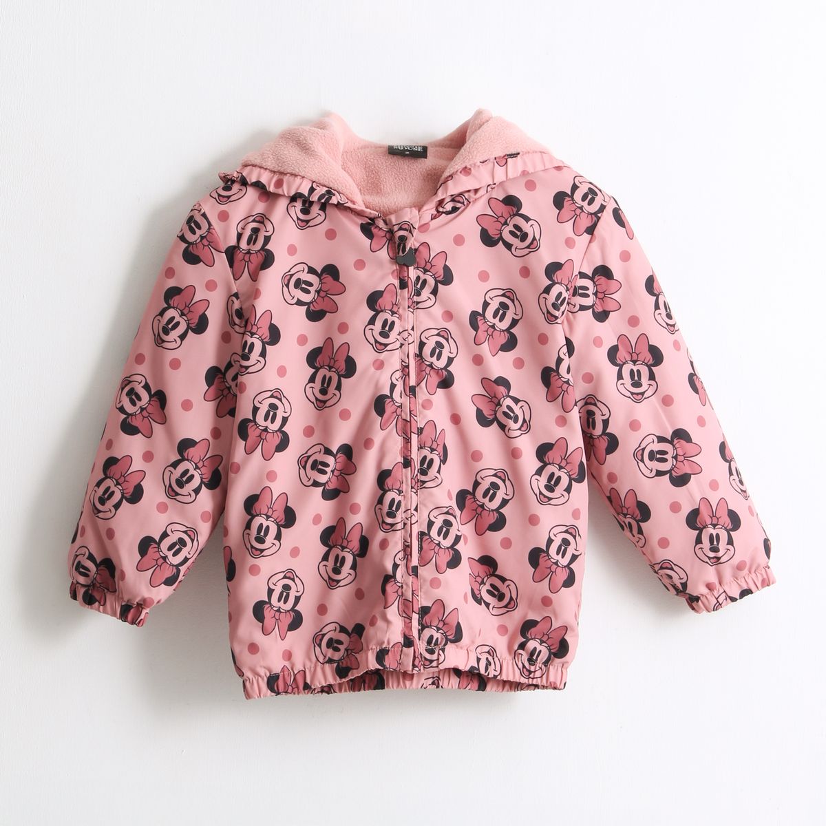 DISNEY - Cortaviento Niña Full Print Orejas Minnie Rosado Disney