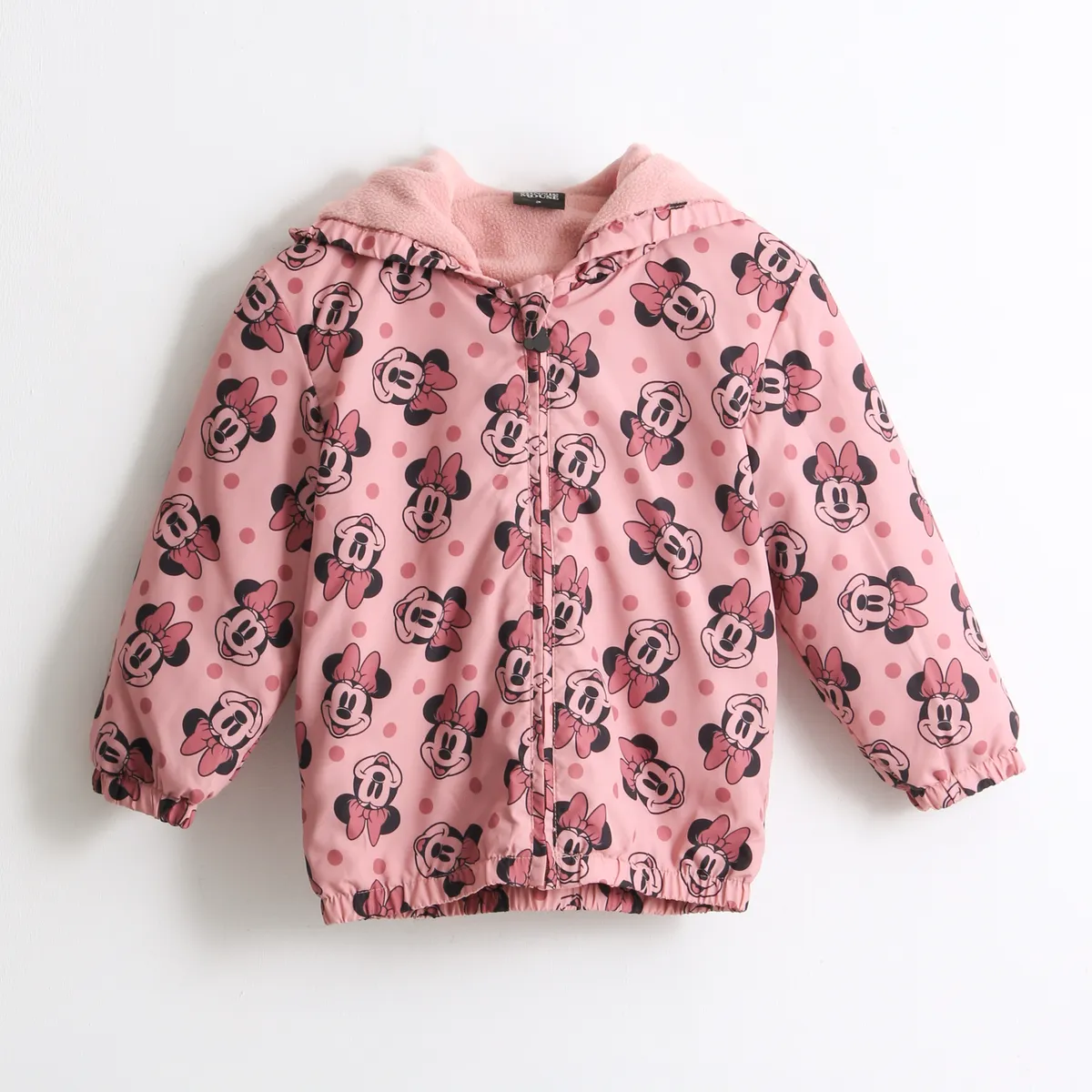 DISNEY - Cortaviento Niña Full Print Orejas Minnie Rosado Disney