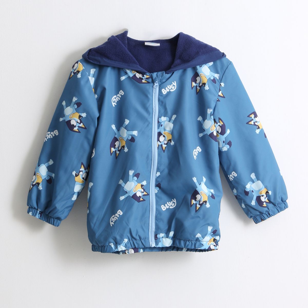 BLUEY - Cortaviento Niño Full Print Orejas Azul Bluey