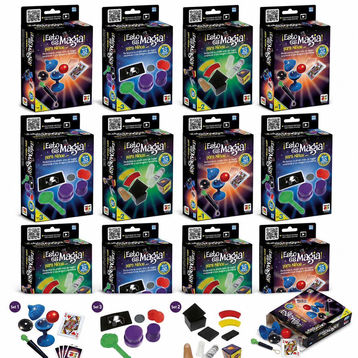 TOYNG - Pack x12 Juegos de Magia Toyng Surtidos