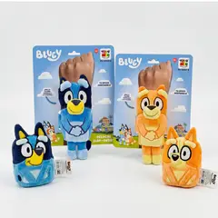 BLUEY - Pack Peluches y Bingo x4 Unidades