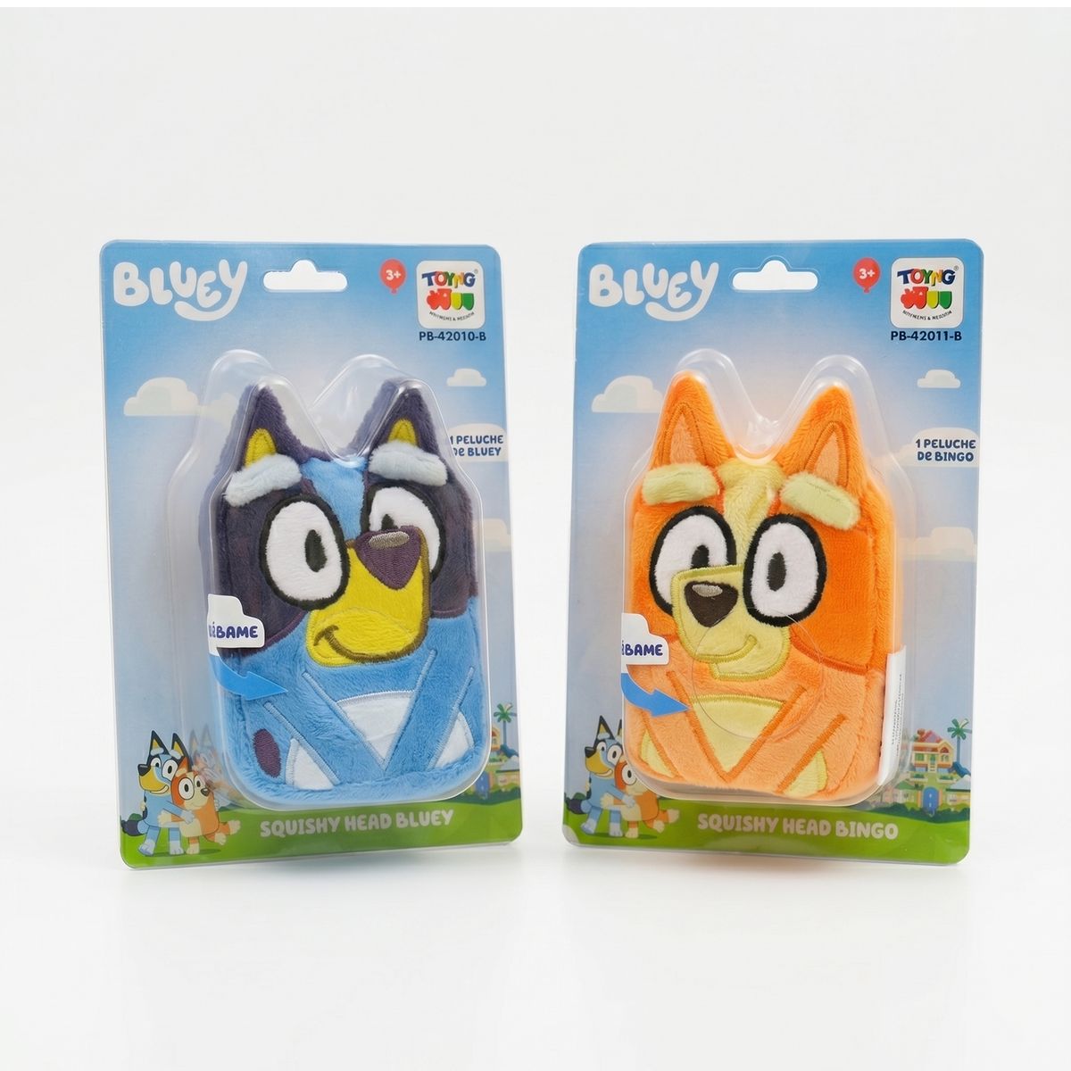 BLUEY - Pack Peluches Bluey y Bingo x4 Unidades