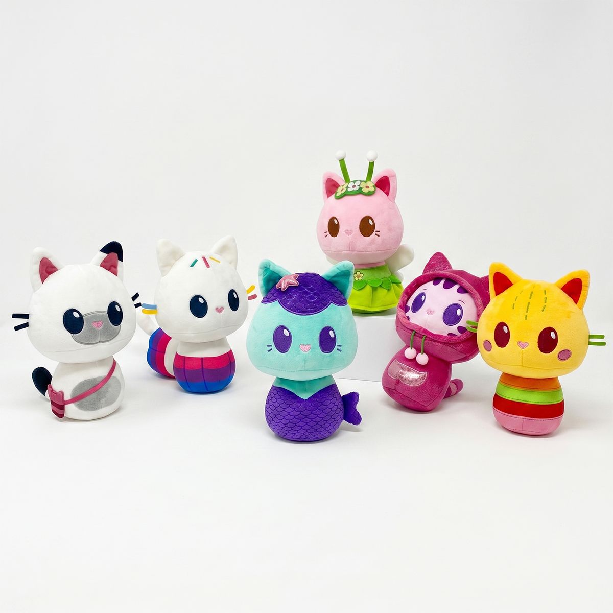 GABBYS DOLLHOUSE - Pack x6 Peluches La Casa de Gabby Colección Completa