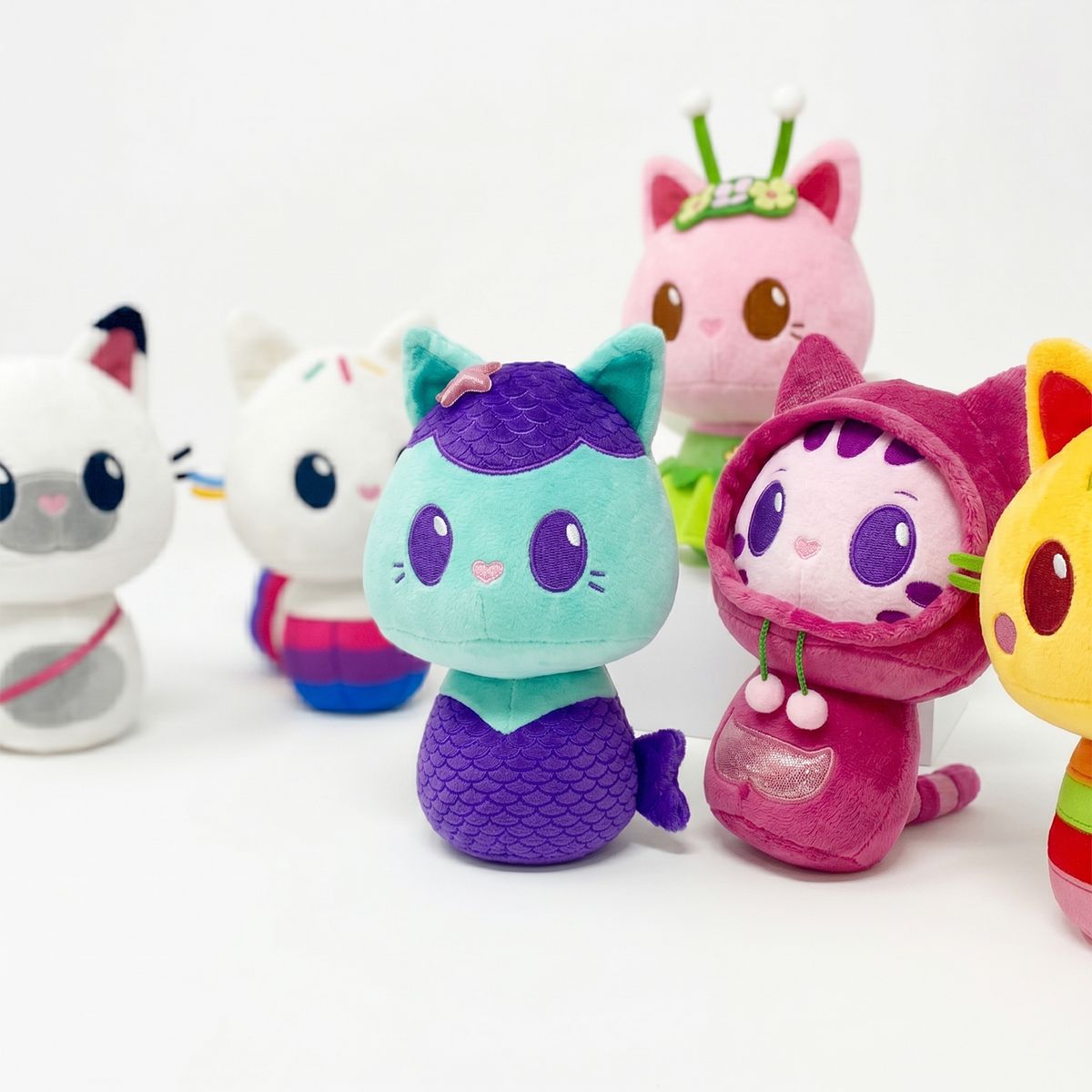 GABBYS DOLLHOUSE - Pack x6 Peluches La Casa de Gabby Colección Completa