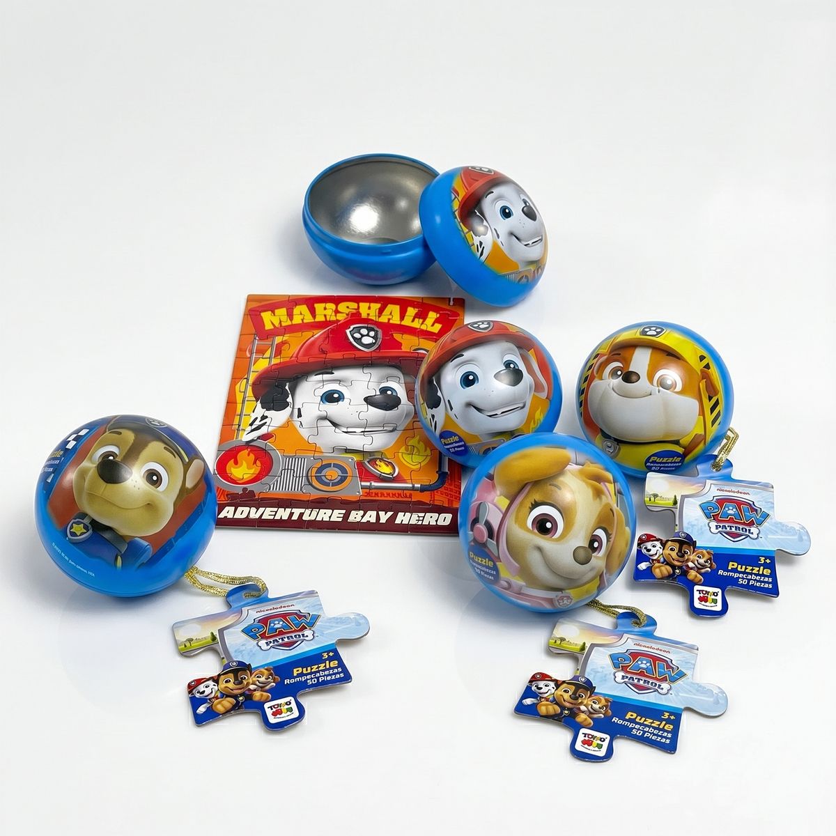 PAW PATROL - Pack x24 Puzzles Esfera 50 Piezas Paw Patrol