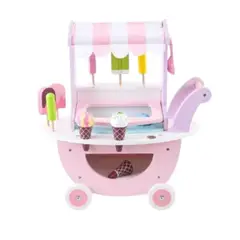 GENERICO - Carrito de Helados Didáctico de madera