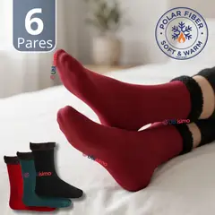 UTILISIMO - Pack 6 Calcetínes Chiporro Mujer Ultra Térmico Invierno Polar Surtido Unicolor