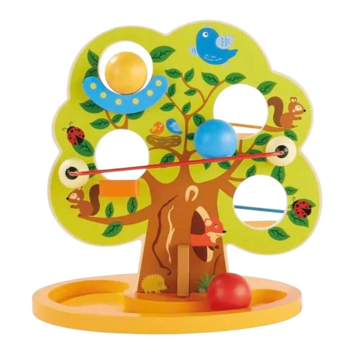 GENERICO - Pista De Árbol De Madera Laberinto Pelotas Motricidad Niños