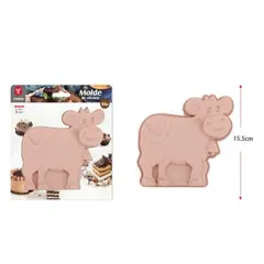 GENERICO - Molde De Silicona En Forma De Vaca - 15.5cm, Colores Surtidos, 1 PCS