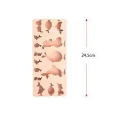 GENERICO - Molde De Silicona Para Helados Con Figuras Marinas - 24.5cm, Colores Surtidos, 1 PCS