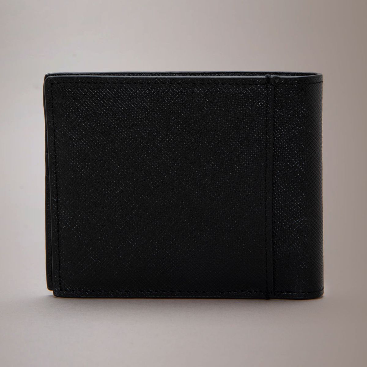 CALVIN KLEIN - Billetera Refined Billfold de Cuero Negro Calvin Klein