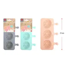 GENERICO - Molde De Silicona Para Helados Con Diseño De Rodaja De Cítrico - 21cm, Colores Surtidos, 1 PCS