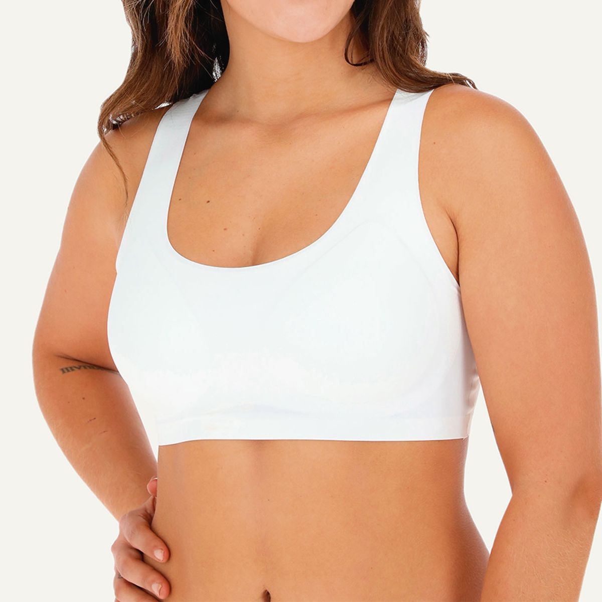 FLORES - Sostén Sin Demarcación Espalda Encaje Mujer Flores