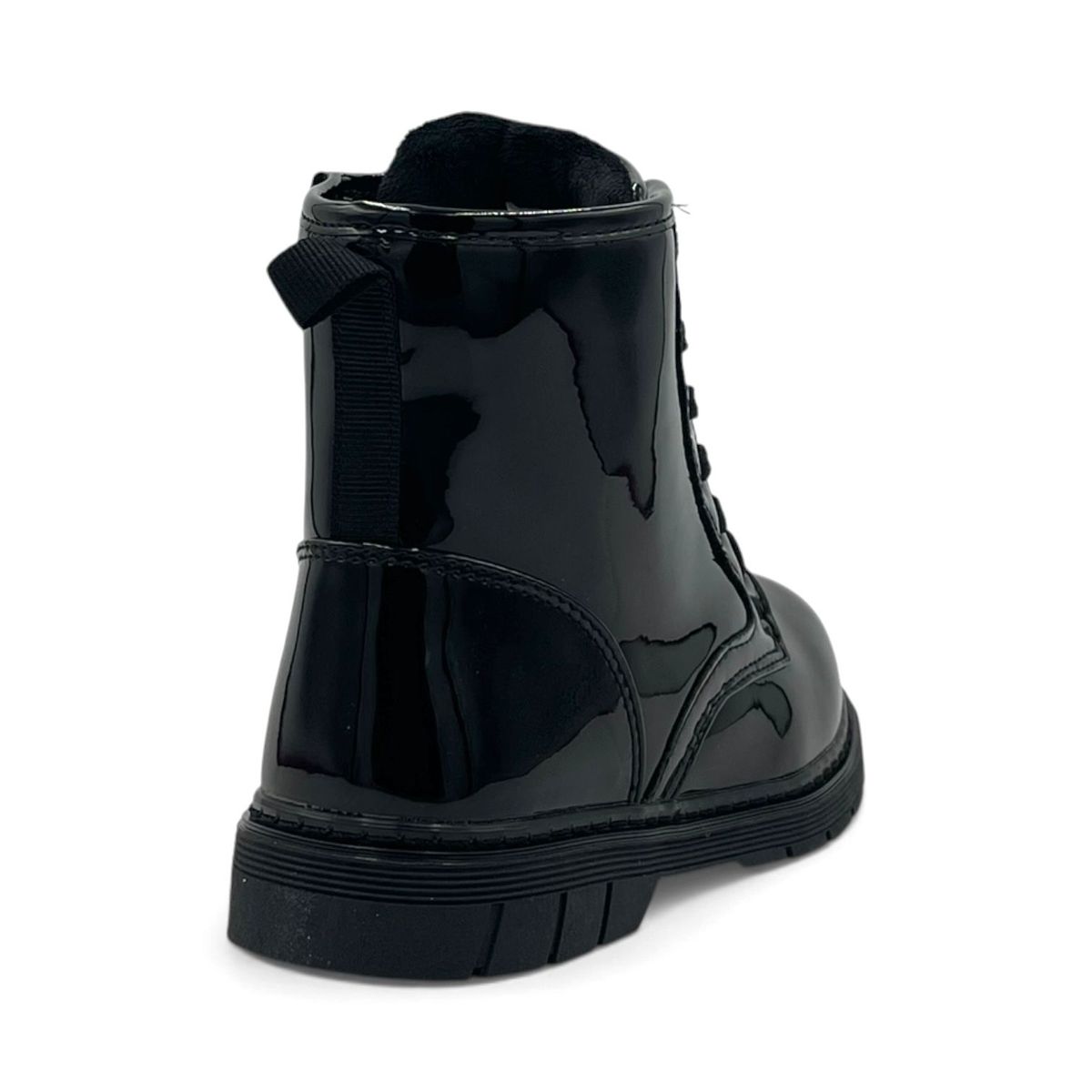 NG - Botín Niña  Cuero  Black  Acharolado NG