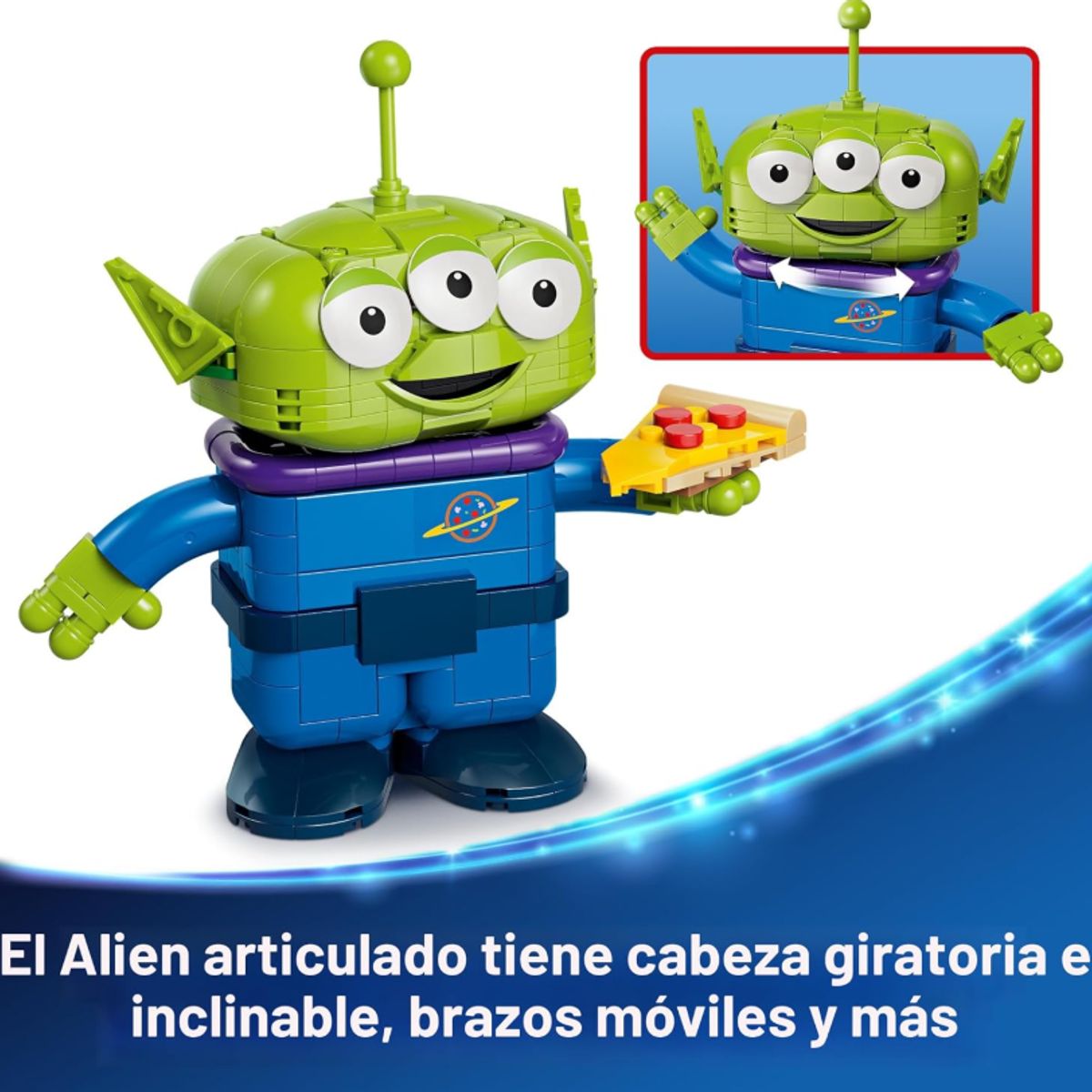 LEGO - LEGO Disney and Pixar Toy Story Alien con Cohete de Pizza Planet - 43307