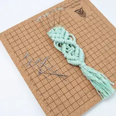 MOONCORE - Kit De Macramé Para Borlas + 30 Alfileres En T Con Guía