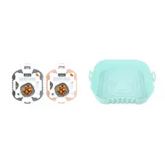 GENERICO - Cesta De Silicona Cuadrada Para Freidora De Aire - 18cm, Colores Surtidos, 1 PCS