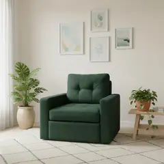 DISEÑOS VALESTRINI - SOFA CAMA MILÁN UN CUERPO EN LINO