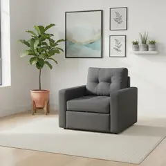 DISEÑOS VALESTRINI - SOFA CAMA MILÁN UN CUERPO EN LINO
