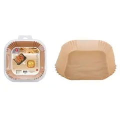 GENERICO - Papel Sulfurizado Para Freidora De Aire - 20cm, Kraft, 50 PCS