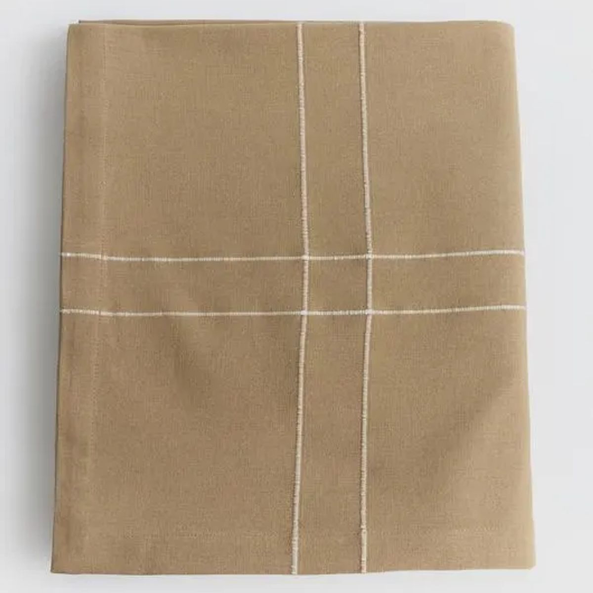LOUNGE - Mantel Líneas Bordadas 150 x 250 cm Beige LOUNGE