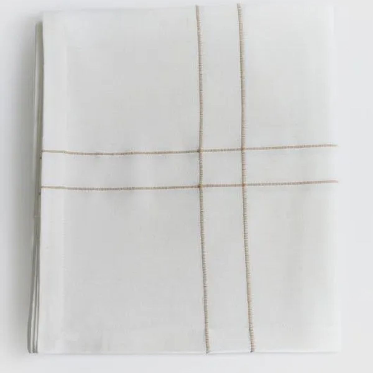 LOUNGE - Mantel Líneas Bordadas Blanco 180 x 300 cm LOUNGE