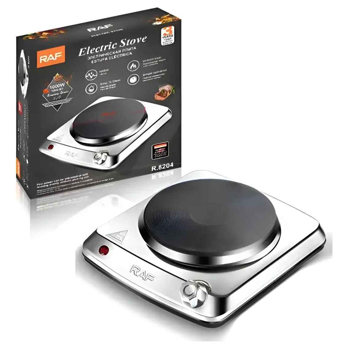 RAF - Cocina Digital Eléctrica Encimera Con Temporizador