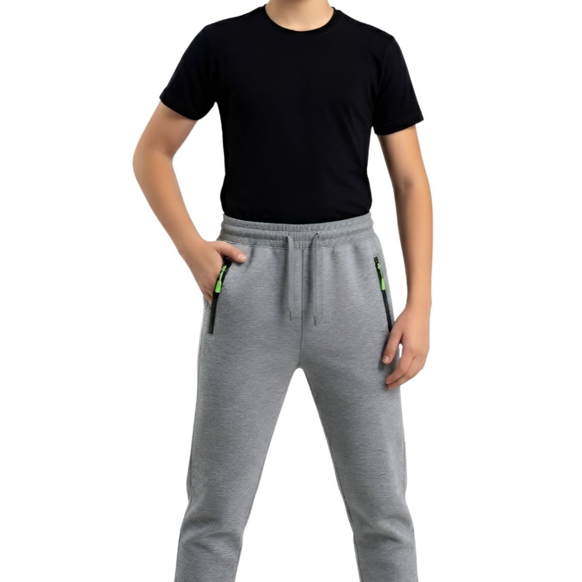 LIKE SHOP - Pantalón Jogger Juvenil, Niño. Forro Piel, Térmico Invierno 0791