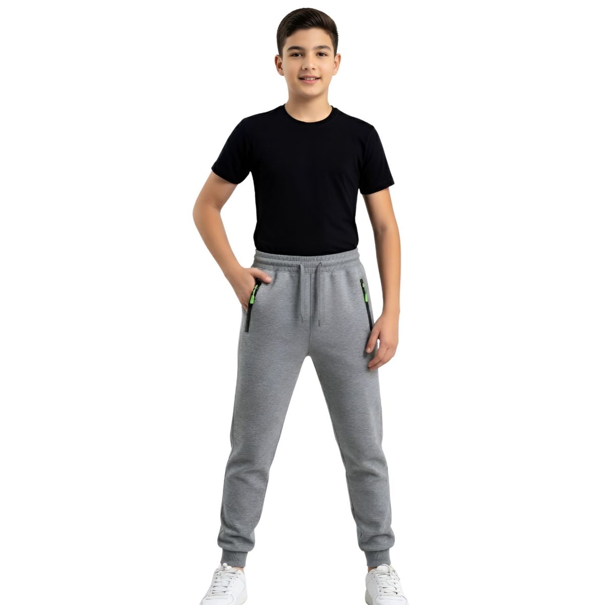 LIKE SHOP - Pantalón Jogger Juvenil, Niño. Forro Piel, Térmico Invierno 0791