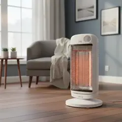 PALSON - Estufa Fibra de carbono Oscilante 900W Blanco