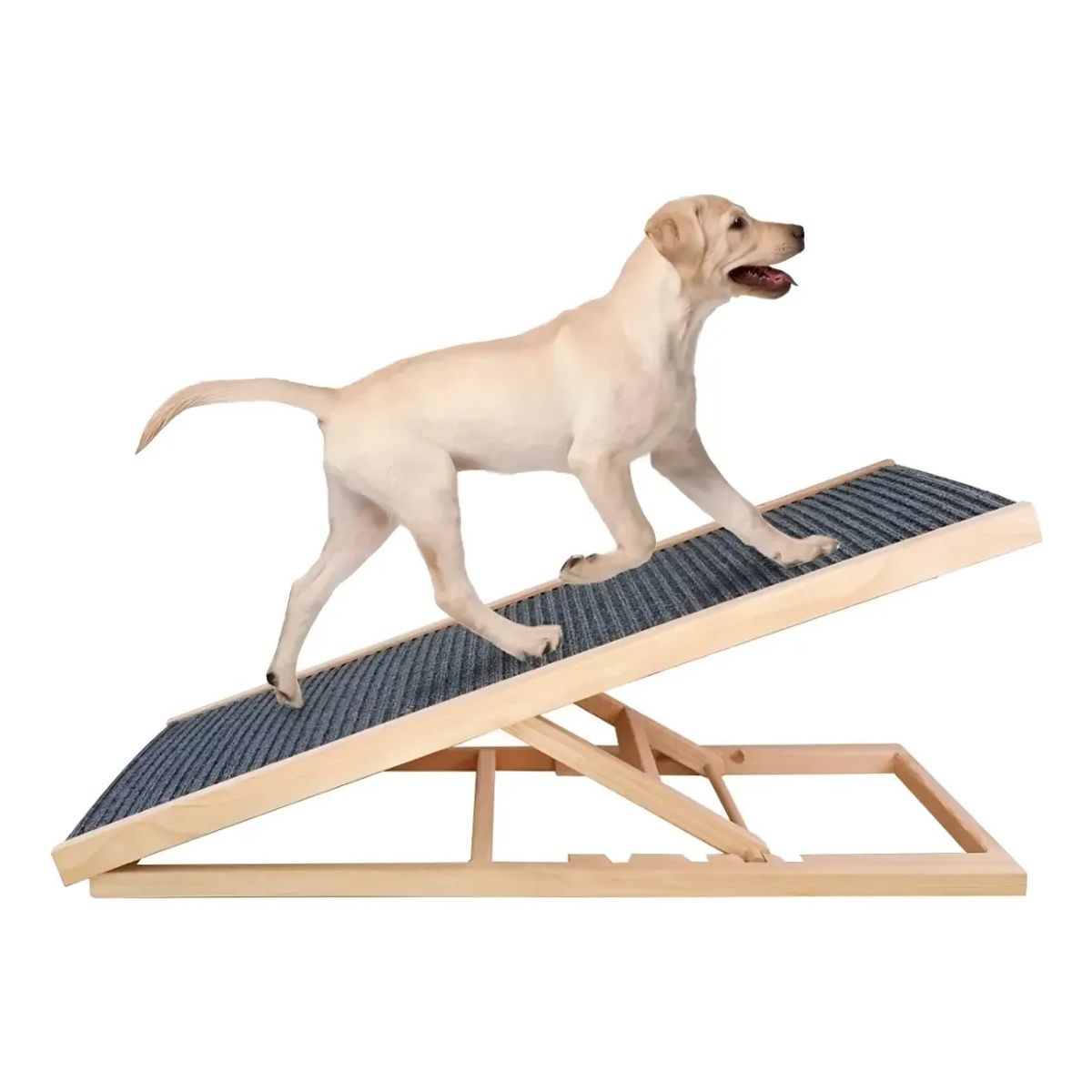 GENERICO - Rampa Plegable Grande Antideslizante Madera Mascotas Xxl 100cm