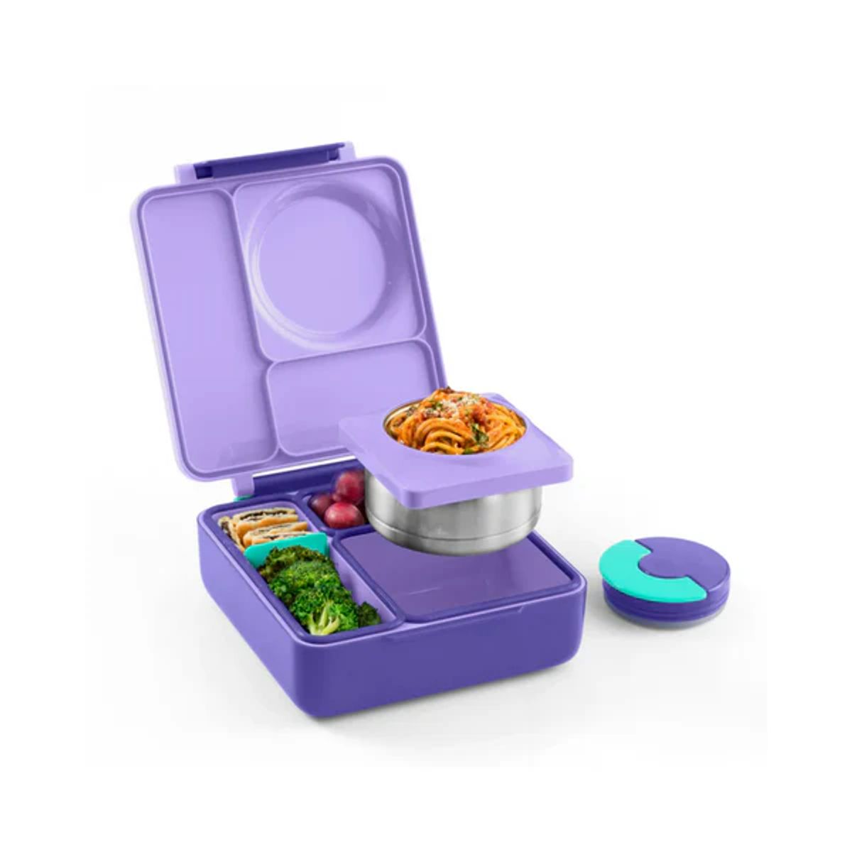 OMIELIFE - OmieBox®  Lonchera Térmica Infantil con Termo Integrado - Purple Plum - Omie