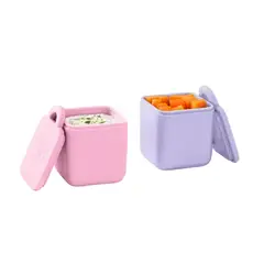 OMIELIFE - OmieDip - Set de Contenedores Herméticos para OmieBox® - PinkPurple - Omie