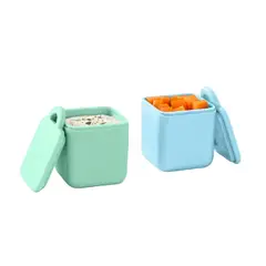 OMIELIFE - OmieDip - Set de Contenedores Herméticos para OmieBox® - BlueMint - Omie