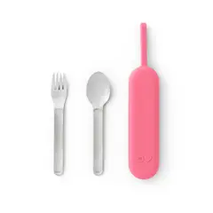 OMIELIFE - OmieBox UP Pod & Utensil - Set Porta Utensilios con Cubiertos para OmieBox UP® - Blush - Omie