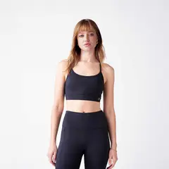 NEW BALANCE - Peto Running Mujer Essential Yoga Bra Negro
