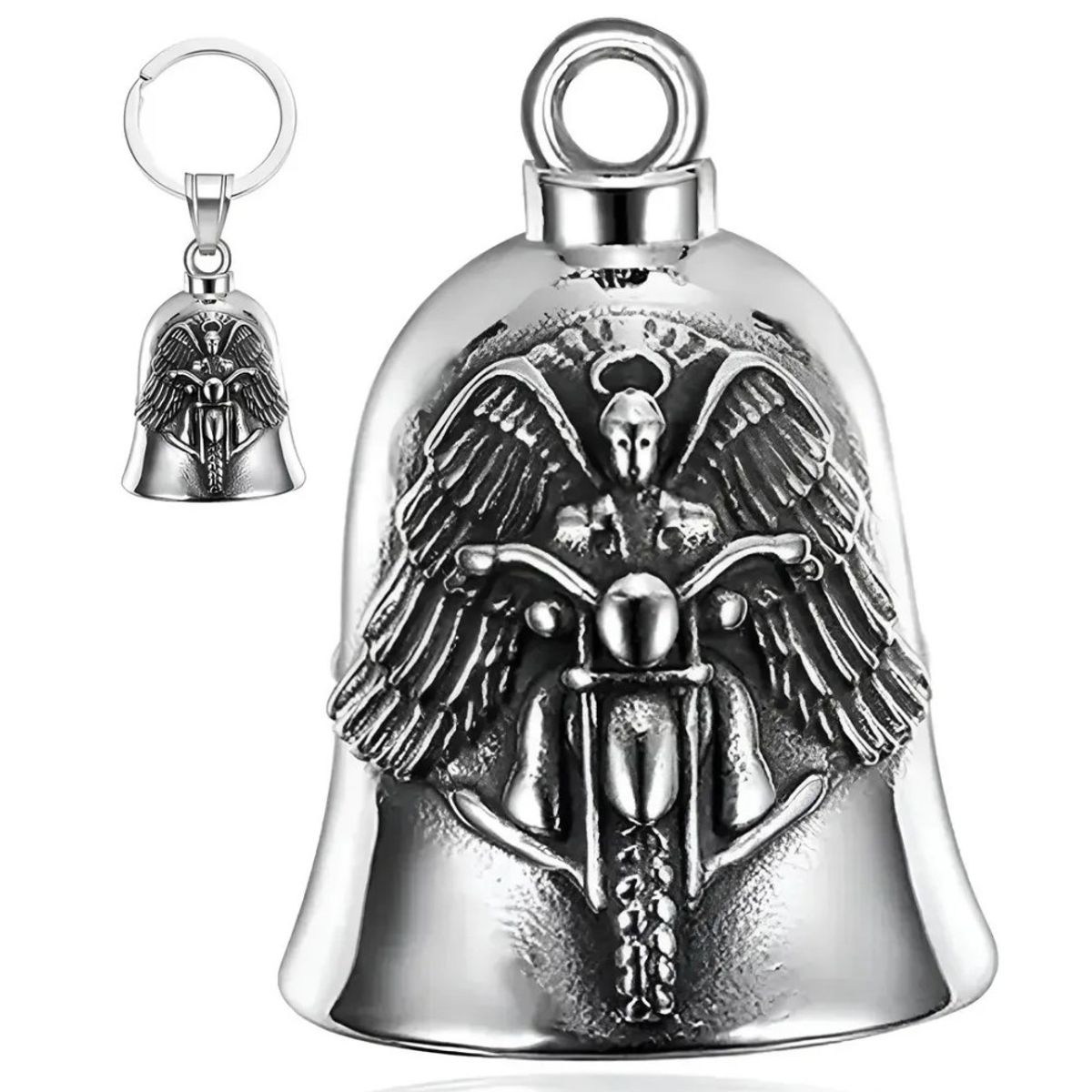 GENERICO - Amuleto Protección disseño de Campana Moto Biker Guardián Bell Regalo