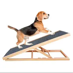 GENERICO - Rampa para Perro Plegable 4 Alturas Ajustable Antideslizante