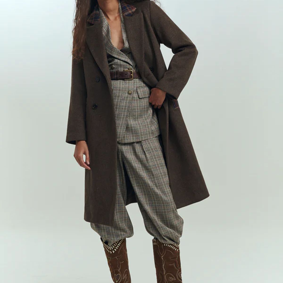 BRICK LONDON - ABRIGO CAMILLE CHECKS COAT