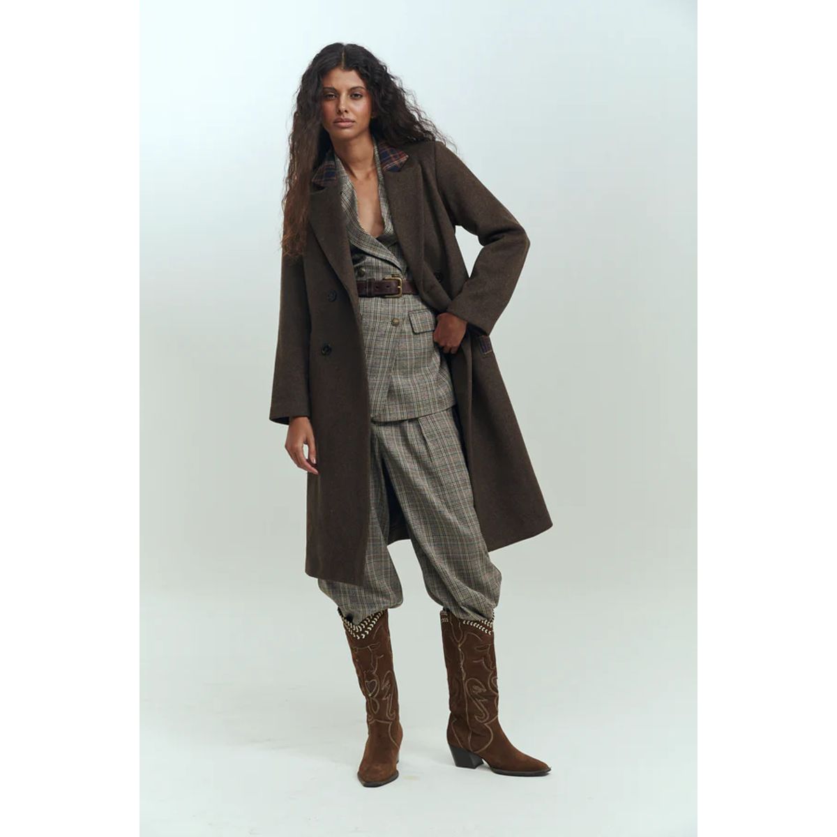 BRICK LONDON - ABRIGO CAMILLE CHECKS COAT