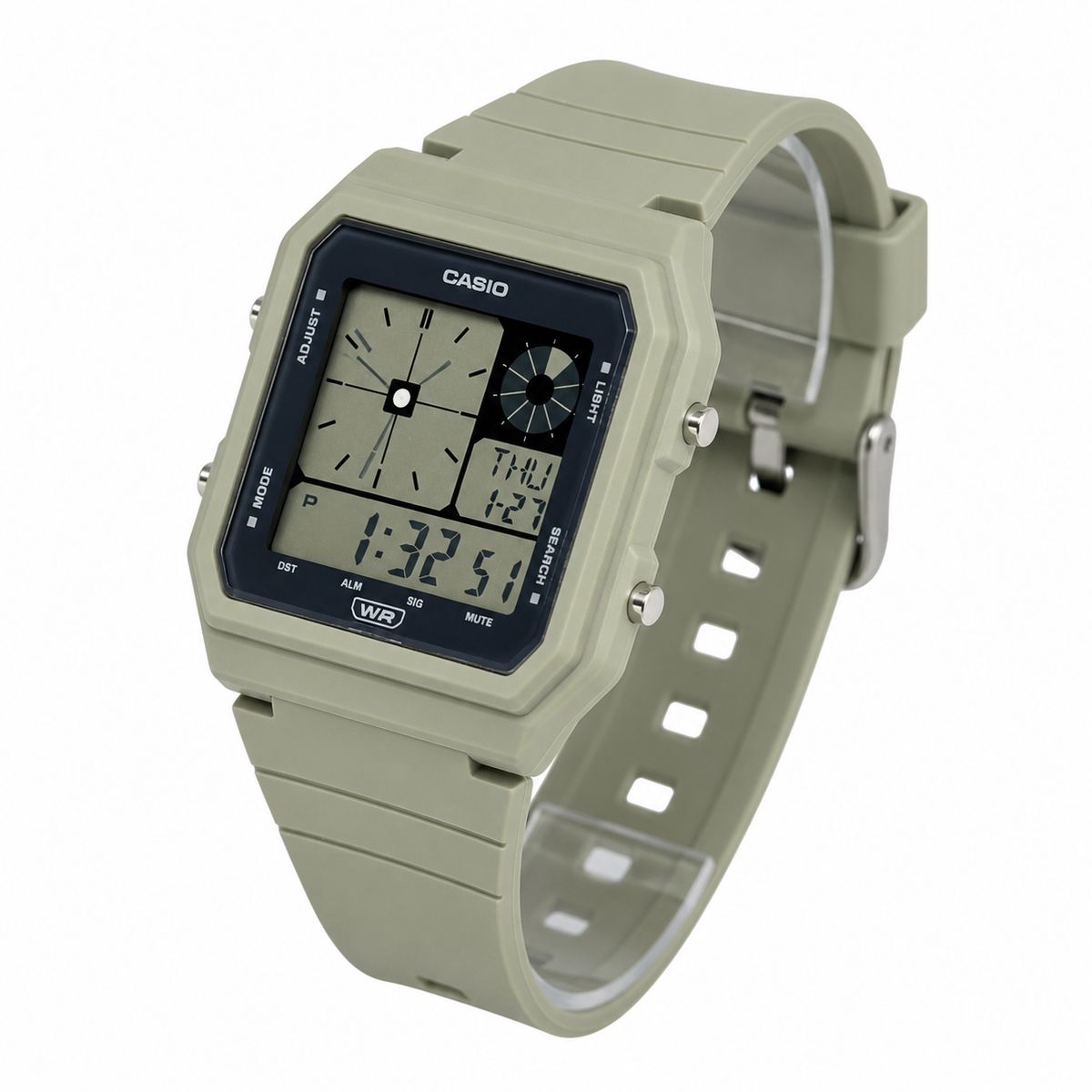 CASIO - Reloj Casio unisex LF-20W-3A verde olivo en resina