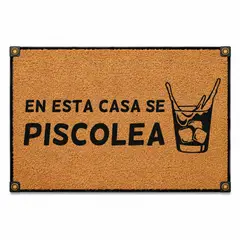 KOKOMAT - Choapino En esta casa se Piscolea Marco de Fierro 45x75cm
