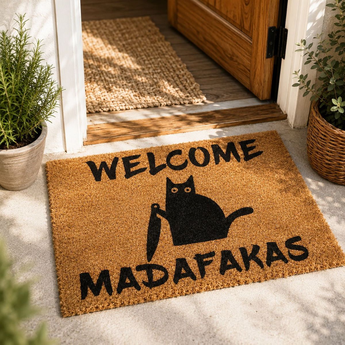 KOKOMAT - Choapino Welcome Madafakas Gato 60x100cm