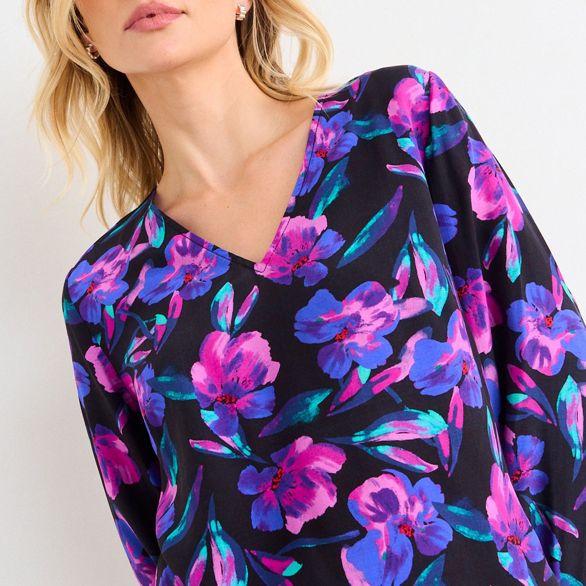 ASH - Blusa Estampada Mujer Negra Ash