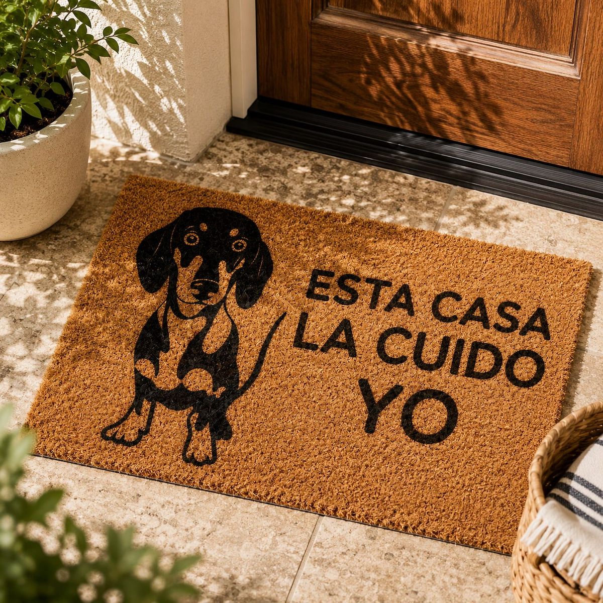 KOKOMAT - Choapino Esta casa la cuido yo Salchicha 45x75cm