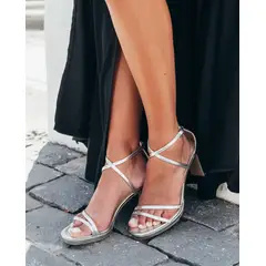 MI PLACARD - ZAPATOS DE FIESTA LUCIANA PLATEADOS