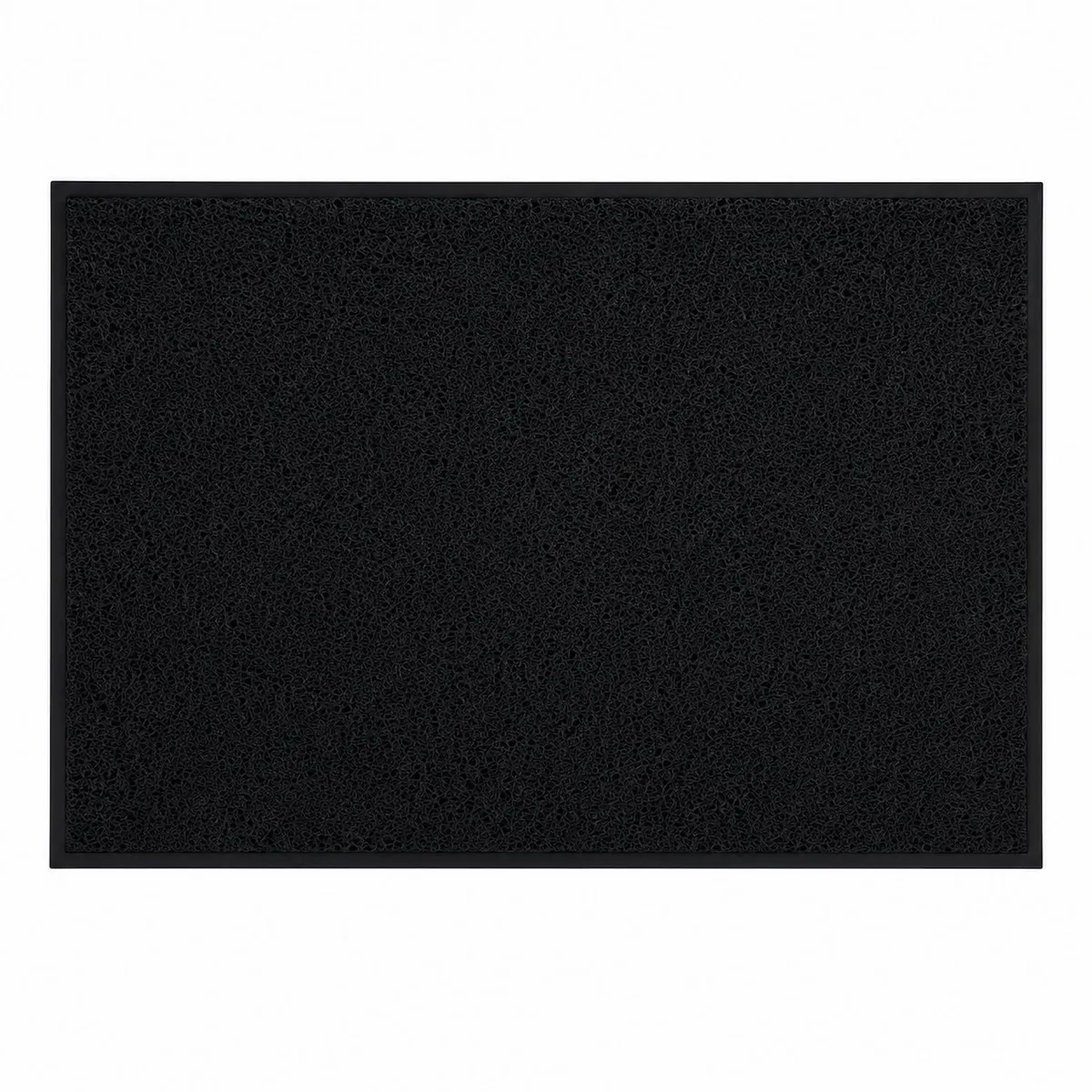 KOKOMAT - Limpiapiés de PVC Negro 45x75cm