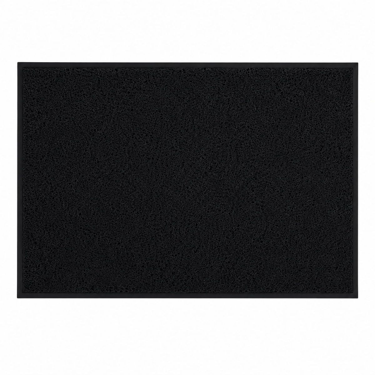 KOKOMAT - Limpiapiés de PVC Negro 45x75cm